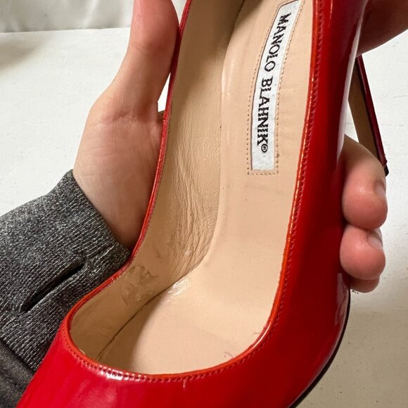 Manolo Blahnik Patent Leather Pumps - Picture 7 of 10